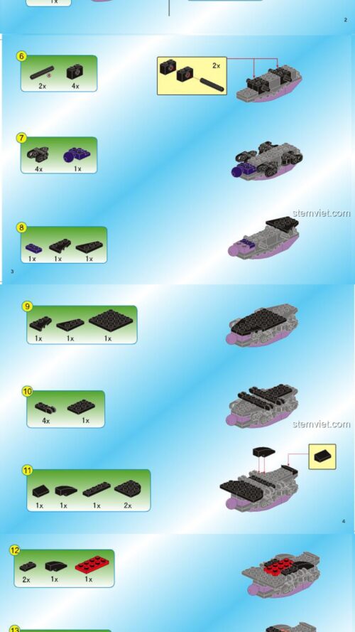 Rồng Hải Tặc Enlighten 1306 hướng dẫn lắp ghép Enlighten 1306 Quái vật Rồng