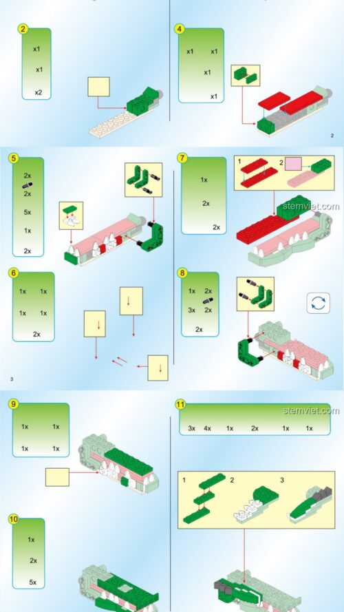 Cá Sấu Cuồng Nộ Enlighten 1310 sách hướng dẫn Enlighten 1310 Hải Tặc Huyền Thoại: Cá Sấu Cuồng Nộ