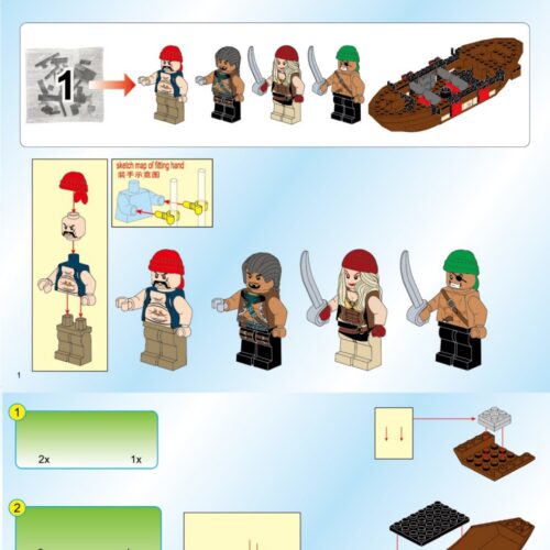 Thuyền Hải Tặc Huyền Thoại: Tàu Lướt Sóng Enlighten 1311 hướng dẫn lắp ghép Enlighten 1311 Thuyền Hải Tặc PDF gốc chất lượng cao