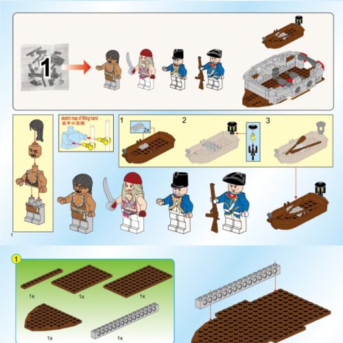 Thiết Giáp Chiến Hạm Hải Tặc Huyền Thoại Enlighten 1312 hướng dẫn lắp ghép Enlighten 1312 Chiến Hạm Thiết Giáp