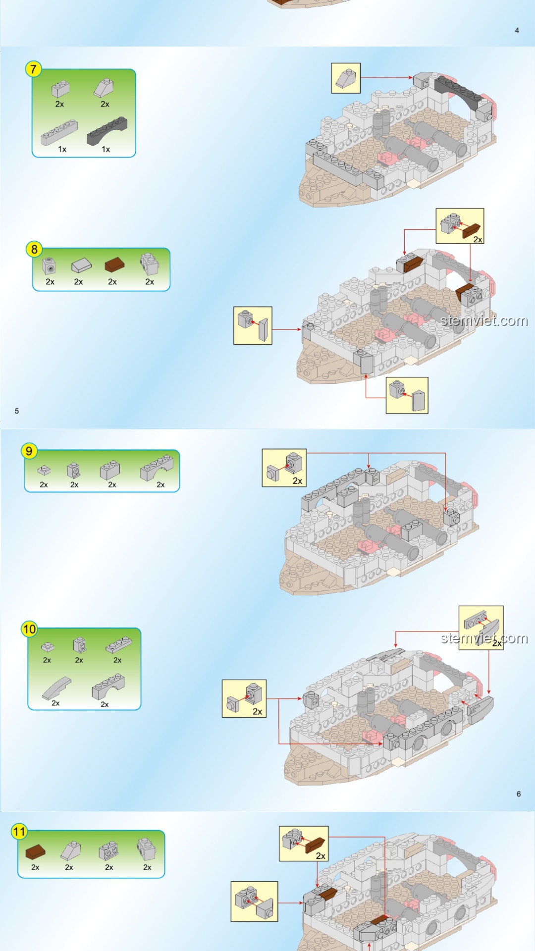 Tàu Hải Tặc Enlighten 1312 hướng dẫn lắp ghép Enlighten 1312 Chiến Hạm Thiết Giáp