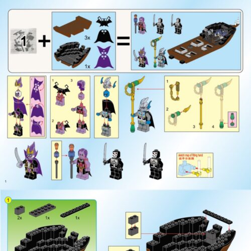 Tàu Hải Tặc Hắc Tướng Quân Enlighten 1313 hướng dẫn lắp ráp Qman 1313 Tàu Cướp Biển Hắc Tướng Quân