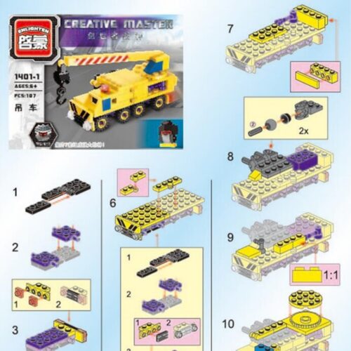 Chiến Thần Sáng Tạo 7 trong 1 Enlighten 1401-1 sách hướng dẫn Enlighten 14011 Robot 7in1