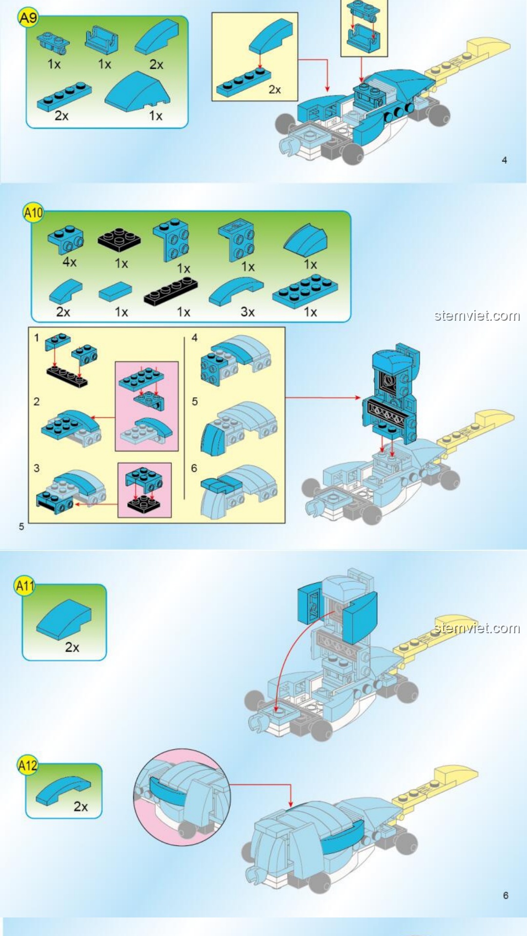 Robot Biến Hình 5 trong 1 Enlighten 1403-3 hướng dẫn Enlighten 1403 Robot Biến Hình 5 trong 1 sách lắp ghép Enlighten 1403 Robot Chiến Thần