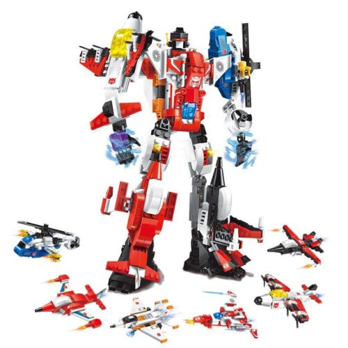 Bộ đồ chơi Robot Biến Hình Thiên Khiển Chiến Thần 6 Trong 1 Enlighten 1405-1, mô hình robot chiến đấu mạnh mẽ cho bé trai 6 tuổi, giá tốt