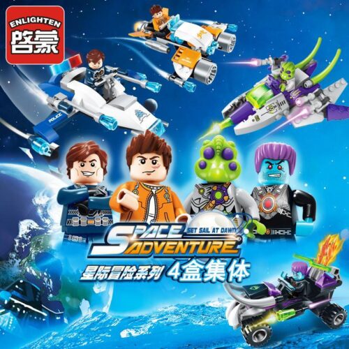 Bộ đồ chơi Enlighten 1601 Phi thuyền không gian và Xe mô tô không gian, đồ chơi lắp ráp Space Adventure cho bé trai 6 tuổi, khám phá vũ trụ với giá tốt.