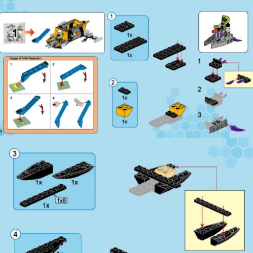 Sách Hướng Dẫn Lắp Ráp Tàu Khai Thác Không Gian Bị Tấn Công Enlighten 1609 - Sách lắp ghép Enlighten 1609 Tàu khai thác không gian