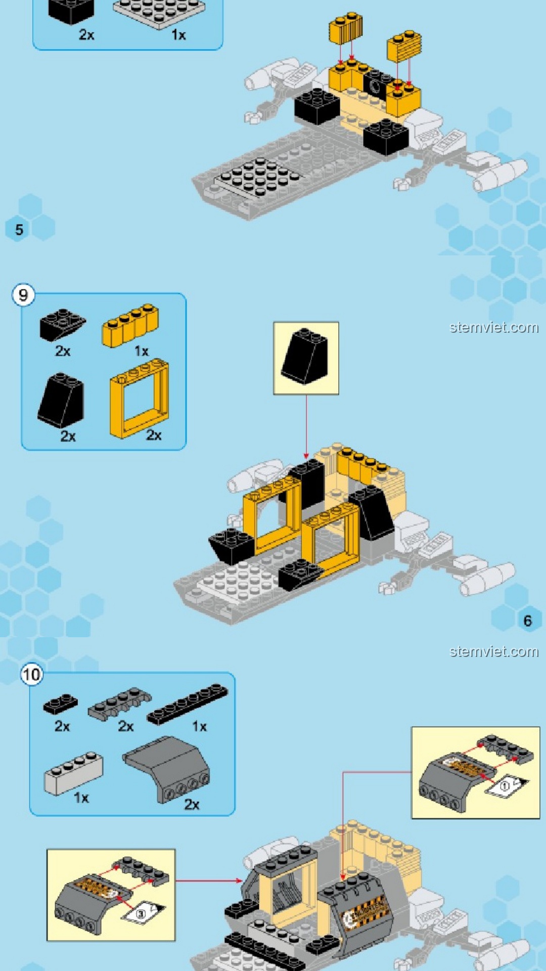 Tàu Khai Thác Không Gian Bị Tấn Công Enlighten 1609 - Sách lắp ghép Enlighten Keeppley 1609 Tàu khai thác không gian