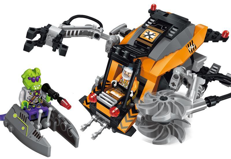 Bộ đồ chơi tàu khai thác không gian Enlighten 1609 với 2 minifigures thợ mỏ và chiến binh ngoài hành tinh, phù hợp cho bé trai 6 tuổi trở lên, giá tốt.