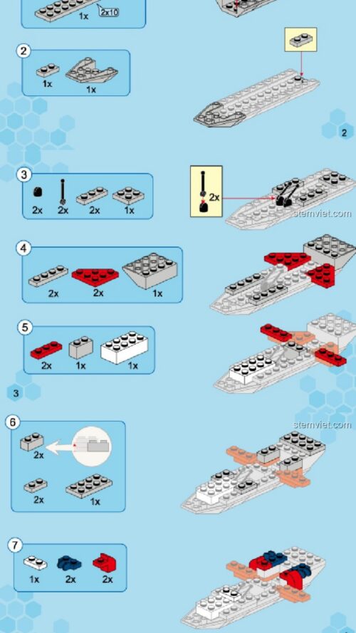 Máy Bay Chiến Đấu Chim Ưng Enlighten 1610, hướng dẫn Enlighten 1610 Phi Thuyền Chiến Đấu, hướng dẫn lắp ráp Enlighten 610 Tàu Vũ Trụ Chiến Đấu