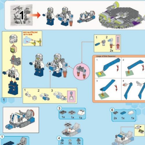 Tàu Tuần Dương Ngoài Hành Tinh Enlighten 1611 hướng dẫn lắp ráp Phi Thuyền Không Gian