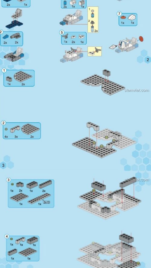 Sách hướng dẫn Enlighten 1611 Mô Hình Tàu Không Gian, sách lắp ghép Enlighten 1611 Phi Thuyền Không Gian