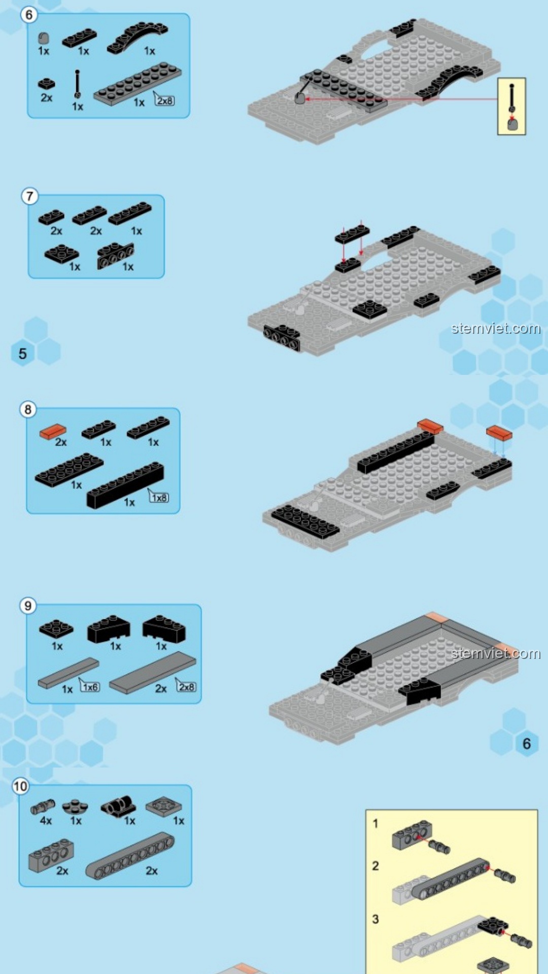 Hướng dẫn lắp ráp Enlighten 14 Xe Tải Bọc Thép Pháo Kích Không Gian Enlighten 1614 hướng dẫn Enlighten 14 Xe tải pháo