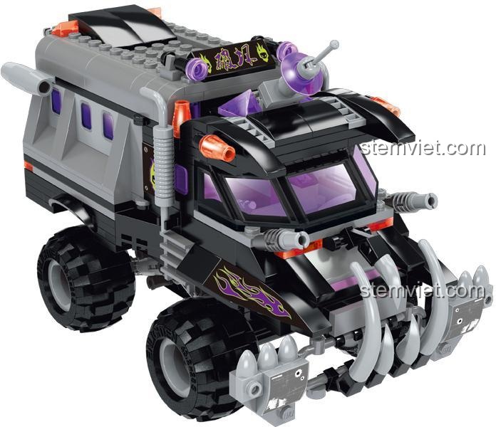 đồ chơi mô hình Xe tải không gian Enlighten 1614, mô hình xe tải bọc thép góc chéo, đồ chơi lắp ráp cho bé trai