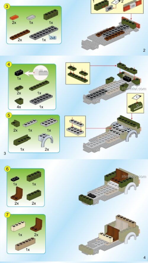 Bộ Lắp Ráp Chiến Trường: Nhiệm Vụ Đặc Biệt - Zero Enlighten 1708 hướng dẫn lắp ráp Enlighten 1708 Xe chiến đấu Thế II