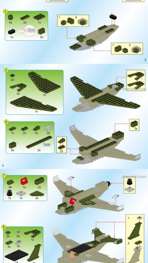 Bộ Lắp Ráp Chiến Trường: Lục Không Đại Đối Đầu Enlighten 1710 sách lắp ghép Enlighten 1710 Pháo quân sự PDF gốc chất lượng cao