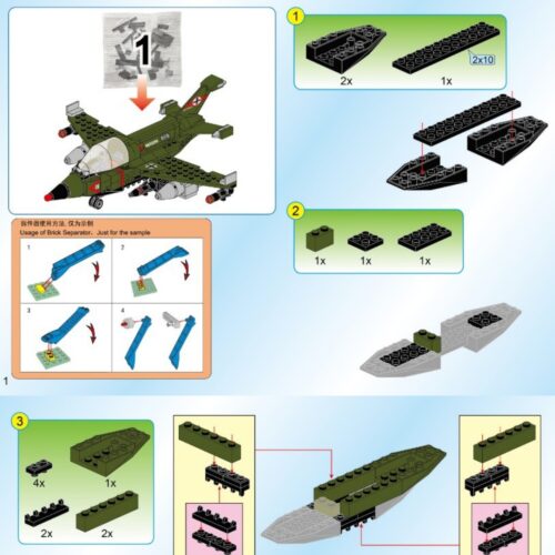 Bộ Lắp Ráp Chiến Trường: Lục Không Đại Đối Đầu Enlighten 1710 hướng dẫn lắp ghép Enlighten 1710 Trận chiến lục không PDF gốc chất lượng cao