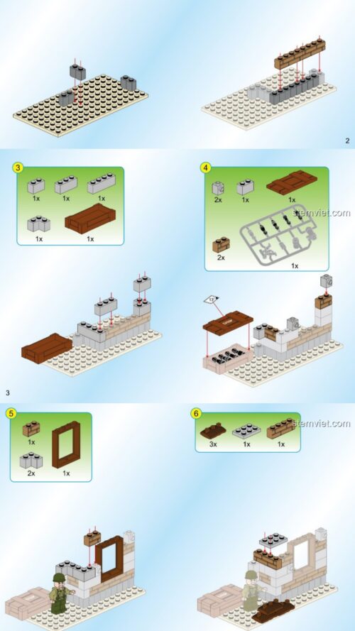 Hướng dẫn lắp ráp Enlighten 1711 Trận Chiến Xe Tăng PDF gốc chất lượng cao