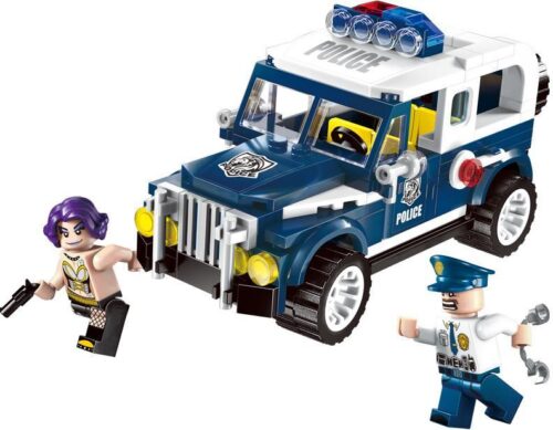 Bộ lắp ráp Xe cảnh sát truy bắt tội phạm Enlighten 1906, đồ chơi mô hình cảnh sát cho bé trai 6 tuổi, giá tốt