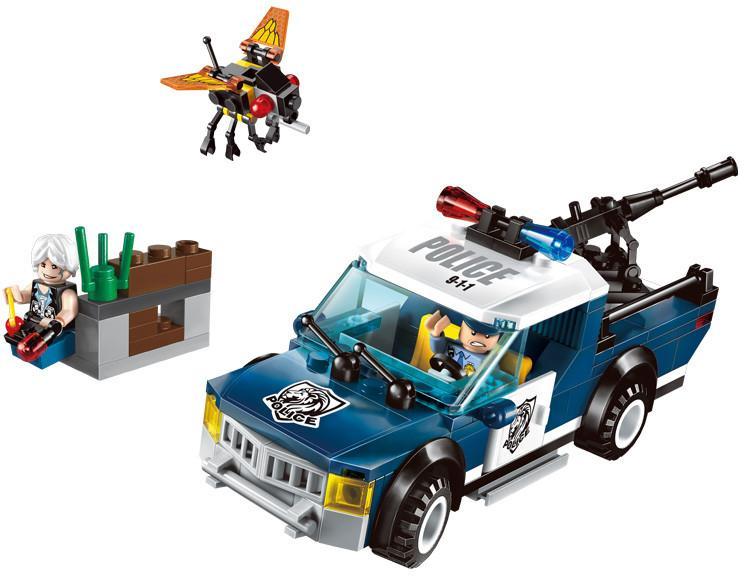 Bộ lắp ghép Enlighten 1907 Xe cảnh sát và drone tấn công, đồ chơi lắp ráp cho bé trai 6 tuổi, giá tốt