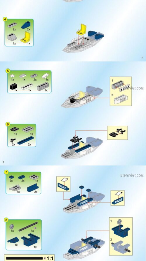 Hướng dẫn Enlighten 1911 Biệt Đội Cảnh Sát: Nhiệm Vụ Bí Mật sách lắp ghép Enlighten 1911 Biệt Đội Cảnh Sát: Nhiệm Vụ Bí Mật