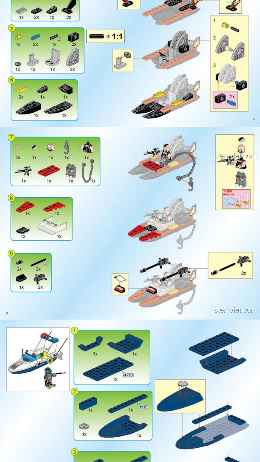 Trụ sở cảnh sát biển Enlighten 1916 hướng dẫn Enlighten 1916 Căn cứ cảnh sát biển sách lắp ghép Enlighten 1916 Căn cứ cảnh sát biển
