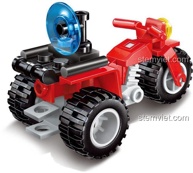 5 minifigures cảnh sát và cướp trong bộ lắp ghép Enlighten 1917, đồ chơi mô hình Trực thăng cảnh sát, tăng cường trải nghiệm chơi cho bé trai.