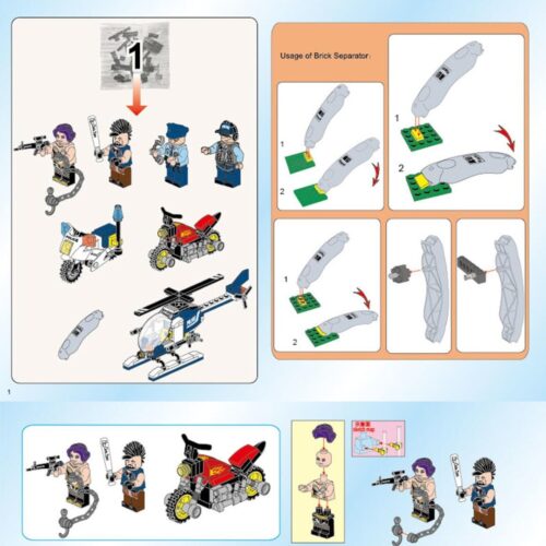 Trụ sở Đặc nhiệm Di động Enlighten 1918 sách lắp ghép Enlighten 918 Đồ chơi Cảnh sát Biến hình