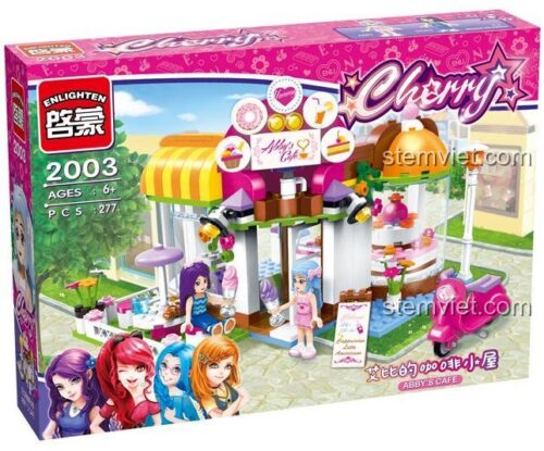 Bộ lắp ghép quán cà phê Enlighten 2003 Shirley: Quán Cà Phê Của Abby, đồ chơi lắp ráp quán kem cho bé gái 6 tuổi, giá tốt
