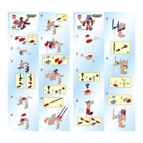 Đội Cơ Động Biến Hình Siêu Cấp Enlighten 2101-8 hướng dẫn lắp ráp PDF gốc chất lượng cao