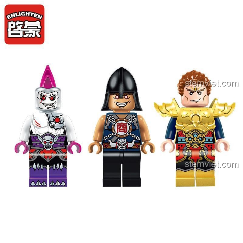 Minifigures bộ lắp ráp Enlighten 2212 Xe Tải Lưỡi Dao Quỷ, các chiến binh độc đáo cho bé trai