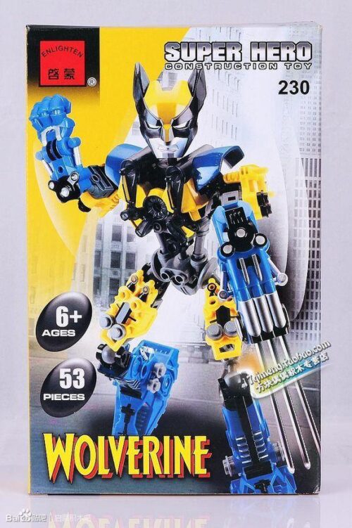 Bộ đồ chơi lắp ráp Enlighten 230 Người Sói Wolverine, mô hình siêu anh hùng cho bé trai 6 tuổi, giá tốt, chất lượng cao.