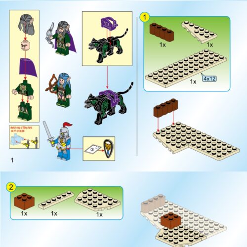 Trường Bắn Tinh Linh Enlighten 2301 hướng dẫn lắp ghép Mô hình Lâu Đài Tinh Linh