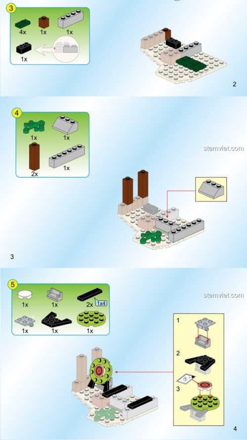 Mô hình Lâu Đài Tinh Linh Enlighten 2301 hướng dẫn lắp ghép Trường Bắn Tinh Linh