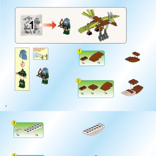 Chúa Tể Bầu Trời: Chiến Tranh Vinh Quang Enlighten 2306 hướng dẫn lắp ráp Enlighten 2306 Thần Ưng Griffin, hướng dẫn lắp ghép Enlighten 2306 Thần Ưng Griffin, sách lắp ghép Enlighten 2306 Thần Ưng Griffin