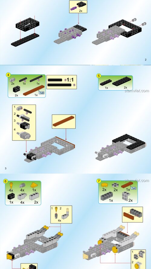 Vũ Khí Bí Mật Của Người Lùn Enlighten 2308 hướng dẫn Enlighten Keeppley 2308 Vũ Khí Bí Mật Của Người Lùn