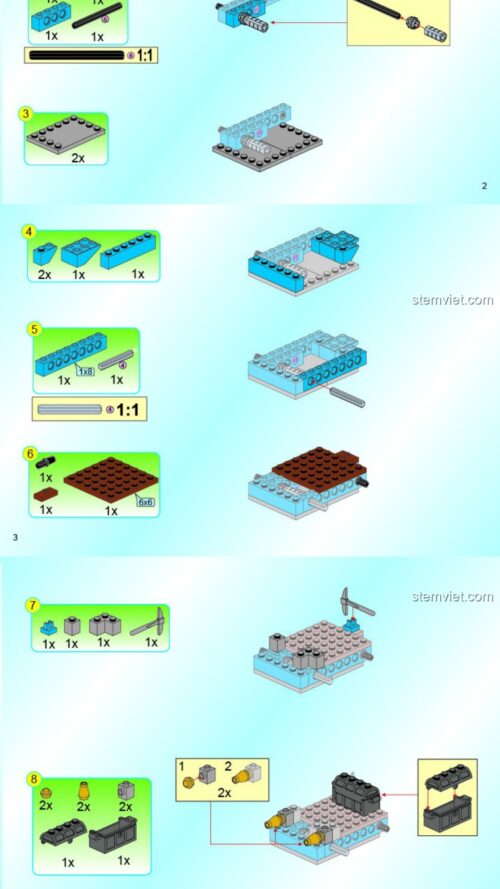Lò rèn của người lùn Enlighten 2314 sách lắp ghép Enlighten 2314 Xưởng rèn cổ đại