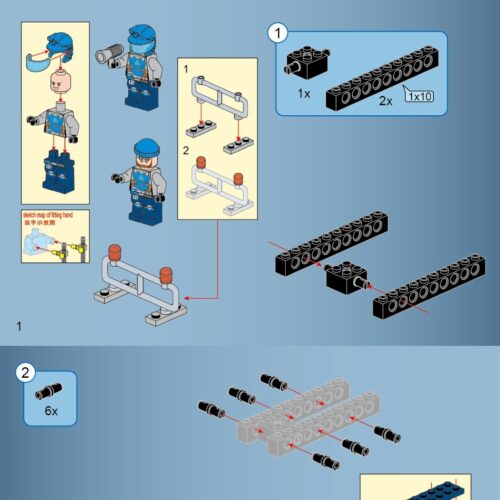 Xe Ủi Đá Đội Tinh Thạch Kyanite Squad Enlighten 2402 hướng dẫn lắp ráp Enlighten 2402 Xe Công Trình