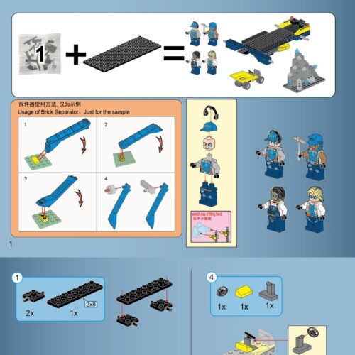 Máy Xúc Khổng Lồ Đội Khai Thác Tinh Thể Kyanite Squad Enlighten 2410 hướng dẫn lắp ráp Enlighten 2410 Máy xúc tinh thể