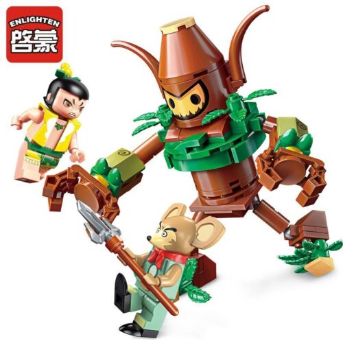 Bộ lắp ráp Hồ Lô Huynh Đệ Enlighten 2502 Kháng Cự Người Cây, đồ chơi mô hình cho bé trai 6 tuổi, tái hiện cuộc chiến huyền thoại với người cây và lão chuột tinh, chất lượng tốt, giá rẻ.