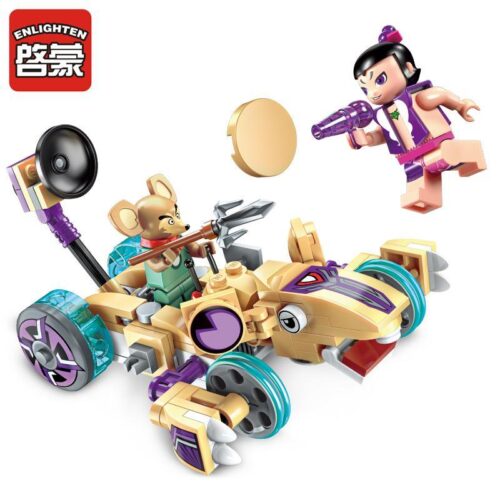 Bộ lắp ráp Enlighten 2504 Anh Em Hồ Lô Thất Oa và xe chiến đấu của yêu quái chuột, đồ chơi giá rẻ cho bé trai 6 tuổi.