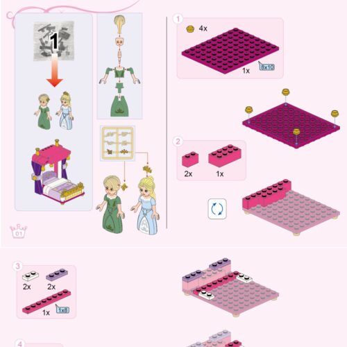 Phòng Ngủ Công Chúa Leah Enlighten 2601 hướng dẫn Enlighten 601 Phòng ngủ hoàng gia