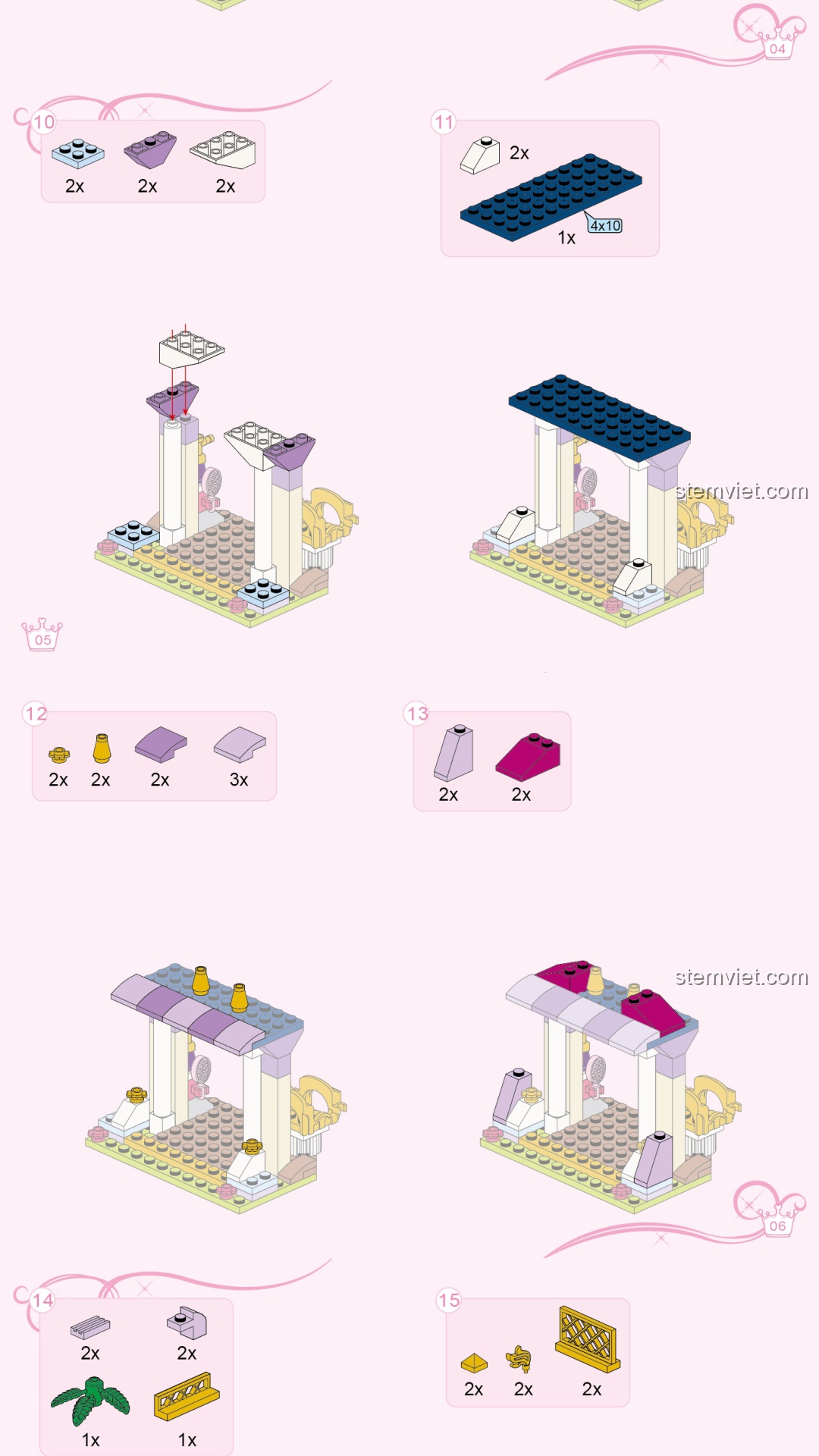 Cối Xay Gió Cầu Vồng Enlighten 2604 hướng dẫn Enlighten 4 Lâu đài Công chúa Leah