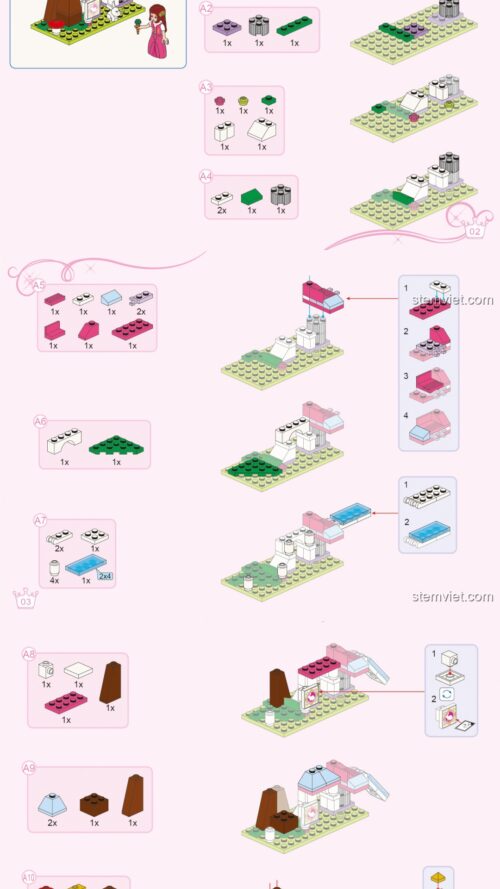 Học viện Hoàng gia Winston Enlighten 2611 hướng dẫn lắp ráp Enlighten 2611 Lâu đài mơ ước