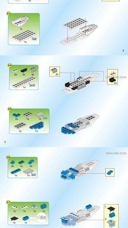 Máy bay chiến đấu Osprey Enlighten 2709 hướng dẫn lắp ráp Enlighten QMAN2709 Máy bay chiến đấu Osprey