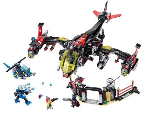 Bộ lắp ghép Enlighten 2721 Máy bay chiến đấu Night Whisperer Kỷ Nguyên Công Nghệ, đồ chơi mô hình chiến cơ tương lai cho bé trai 6 tuổi, giá tốt