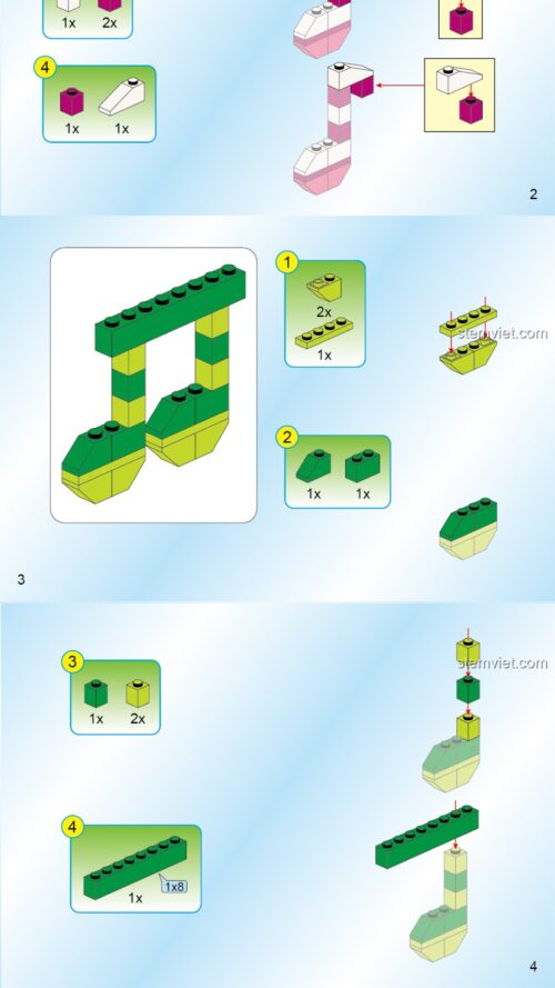 Voi lắp ghép 启蒙ENLIGHTEN 2903 hướng dẫn lắp ghép 启蒙ENLIGHTEN 903 Voi thông minh