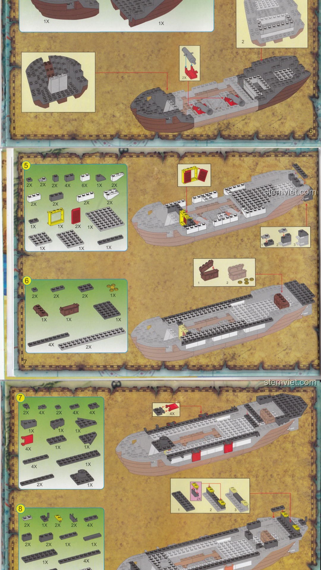 Tàu Hải Tặc Enlighten 307 hướng dẫn Enlighten QMAN 307 Tàu Cướp Biển PDF gốc chất lượng cao