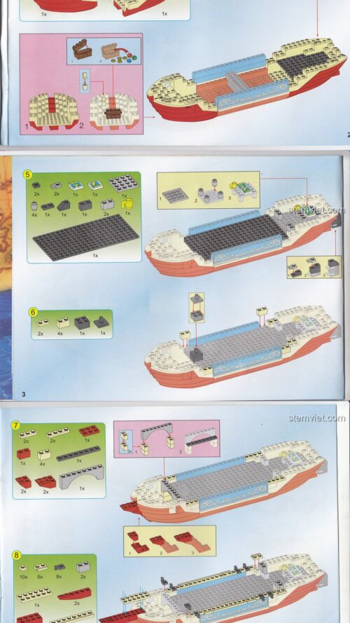 Tàu Hải Tặc Enlighten 311 hướng dẫn lắp ráp Enlighten 311 Vua Biển Cả