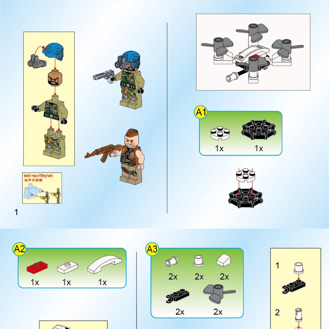 Nhiệm Vụ Sấm Sét: Phục Kích Đường Núi Enlighten 3202 hướng dẫn lắp ráp Enlighten 3202 Nhiệm Vụ Sấm Sét: Phục Kích Đường Núi
